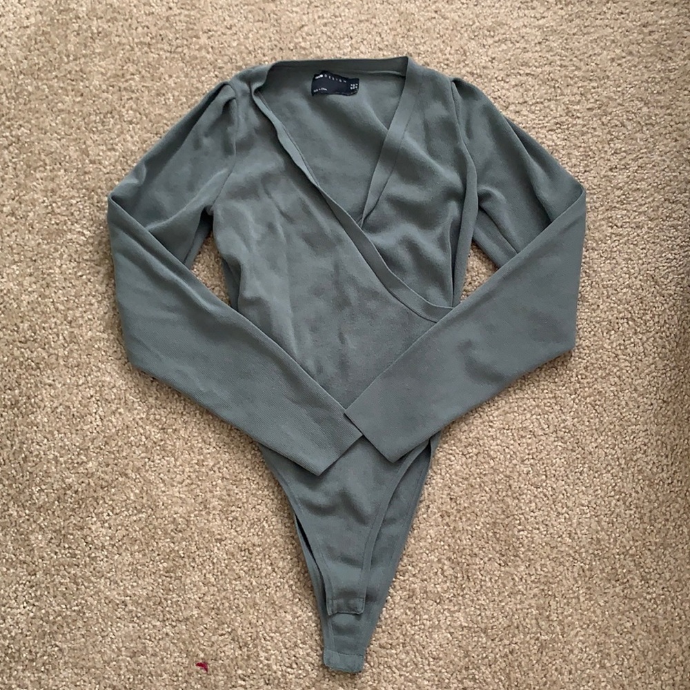 Green ASOS body suit